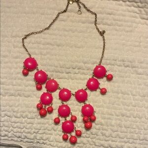 J. Crew Pink Bubble Necklace